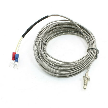 Mount Temperature Sensor - 6mm Dia Mounting Thread E Type Temperature Sensor Thermocouple Probe 16Ft