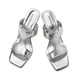 thumbnail image 3 of Sandalias de tacón WAYDERNS Silver para mujer con punta abierta, tacón en forma de copa, 3 of 8