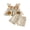 Brown, variant on Loicainy Toddler Baby Girl Summer Outfit 6 9 12 18 24 Months 2T 3T Strawberry Embroidered Plaid Bows Ruffled Trim Tank Tops and Shorts 2 Pcs Clothes Set