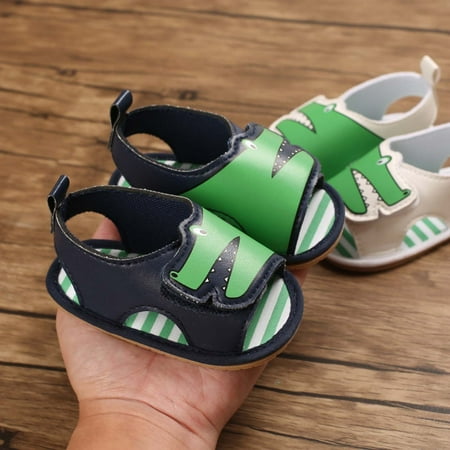 

QISIWOLE Newborn Baby Summer Sandals Crocod Soft Sole Crib Shoes Kids Anti-slip Prewalker Savings