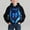 Black, variant on Boys Hooded printed Wolf Autumn and Winter Round Neck Patchwork Long Sleeved Sweatshirt Daily Casual Outerwear Hooded Sweatshirt Top With Shoulder Inserts Black 11-12 Years