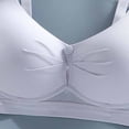 thumbnail image 4 of Hrsba Front Closure Bras for Women Solid Color Thin No Underwire Push Up Breathable Adjustable Daily Wear, 4 of 5
