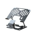 thumbnail image 4 of Klonfd Mobile Phone Notebook Computer Bracket Two In One Heightening Vertical Folding Lifting Steel Bracket, 4 of 5