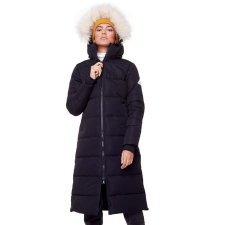 Alpine North, Kluane - Women's Vegan Down Recycled Ultra Long Winter Parka - Water Repellent, Windproof, Insulated Jacket with Hood
