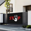 thumbnail image 3 of DouZhe Signe de Geste d'Arrêt Banner, Stop Main Doigt Suspendu Bannières Décor de Fête de Fond pour Intérieur Extérieur, 47 x 71 Pouces, 3 of 6