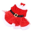 thumbnail image 2 of Disfraz de Navidad para mascotas, divertido, lindo, Papá Noel, perro, gato, ropa navideña con tocado de lazo para fiesta temática navideña, Cosplay S, 2 of 5