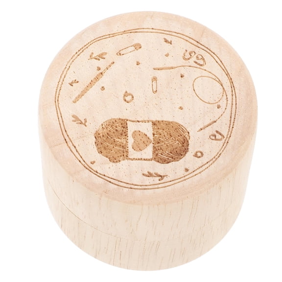 Milisten Compact Beige Wood Organizer for Jewelry and Crafting Accessories