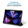 thumbnail image 3 of JETech Case for iPad Pro 11-Inch, 2021/2020/2018 Model, Compatible with Pencil, Cover Auto Wake/Sleep, Black, 3 of 6