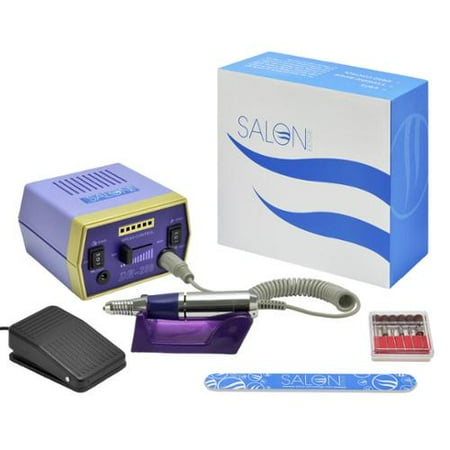 Salon Edge 20,000 RPM Electric Salon Nail Art Drill Buffer Bits Kit, DR288