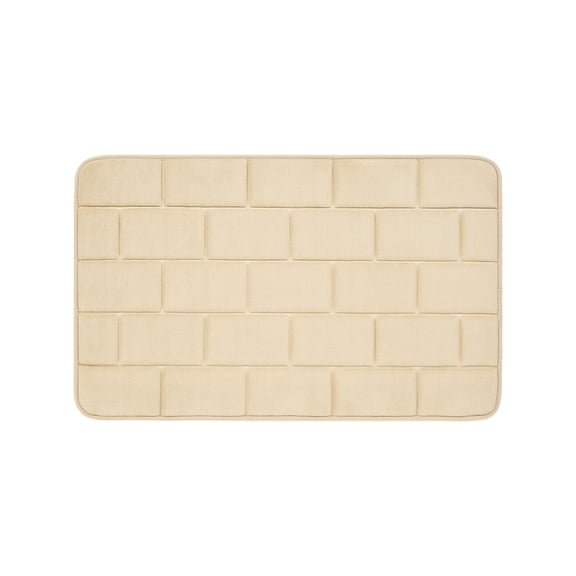 Yuarrent Alfombrilla de baño inferior antideslizante de poliéster, alfombras que no se desprenden para un paso seguro, baño de alta Type3 NO3