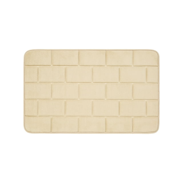 Maytalsory Quick-drying Bathroom Rugs Exquisite Crafted For Easy Cleaning Toilet Rugs Bath Mat Carpets Khaki 1 Pc