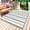 Sage Green, variant on Outdoor Rug 3' x 5', Blue Stripe Large Carpet Area Rugs for Patio, RV, Deck, Ombre Geometric Farmhouse Vertical Striped Water Absorption Camping Rug, Lightweight Washable Rugs Runner