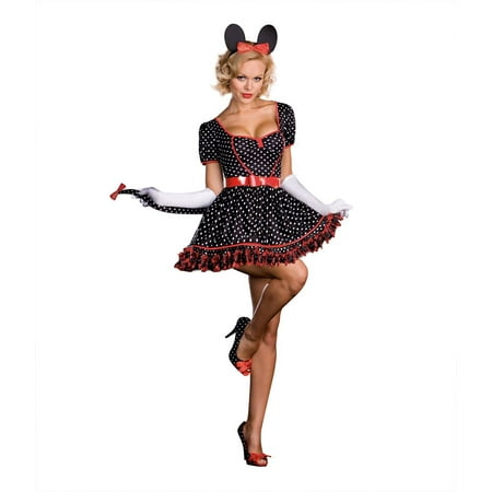 MINNIE MOUSE mickey disney womens sexy adult halloween costume  S