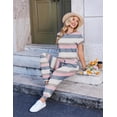 thumbnail image 5 of Ekouaer Jumpsuits for Women Dressy Casual Romper Summer Short Sleeve Vacation Outfits 2026 One Piece Travel Clothes, 5 of 6