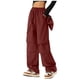 thumbnail image 1 of Mono de secado rápido y pierna ancha para mujer: cintura elástica, múltiples bolsillos, impermeable, pantalón para senderismo al aire libre, 1 of 4