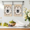 thumbnail image 3 of Vintage Bees Crowns Kitchen Towels Set of 2, Rustic Leaves Rings Brown Gradient Absorbent Dish Towels for Kitchen, Microfiber Hand Towel, Quick Drying Tea Towel for Cleaning Decorative Dishcloths, 3 of 7