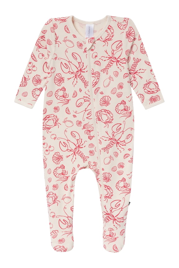 by Gerber Baby Neutral Viscose Patriotic Americana Sleep N Play Footed Pajamas, Sizes Newborn - 6/9 Months