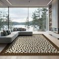 thumbnail image 2 of ODIKA 8'x10' Washable Area Rug Durable, Non-Slip Farmhouse Interlocking Border Salt Speckled Abstract Spotted Flowing Dynamic for Living Room, Under Sectional, Family, 2 of 7
