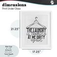 thumbnail image 3 of Laundry Is Looking At Me Dirty White Framed Print Under Glass, design by Kim Allen, 3 of 10