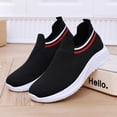 thumbnail image 4 of NexTorq Women's Walking Tennis Shoes Slip On Sneaker Comfortable Lightweight Casual Athletic Gym Shoes Black 36, 4 of 8