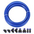 thumbnail image 1 of Unique Bargains 10mm OD PU Tuyau d'Air Kit 10 Mètres Bleu avec 8 Raccords Pcs, 1 of 5