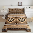 thumbnail image 2 of Feelyou Western Fashion Aztec Queen Comforter Set for Adult, Retro Abstract Buffalo Bedding Sets, Cowgirl Cowboy Reversible Bedding Comforter Set, Breathable Home Decor, 3 Pieces, 2 of 8