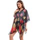 thumbnail image 4 of Bufanda y chal de gasa con estampado, para mujer, de verano, con protección solar, de comercio exterior, de seda, con botones y ojales., 4 of 6