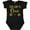 AB-Black, variant on Inktastic 1st Birthday Gold Lettering 1 Year Old Girls Baby Bodysuit
