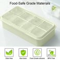 thumbnail image 4 of Bandejas para cubitos de hielo grandes, paquete de 2, de silicona de fácil liberación y cuadradas enormes de 2 pulgadas, 8 bandejas para cubitos de hielo con tapa extraíble resistente a derrames, sin, 4 of 5