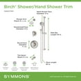 thumbnail image 3 of Symmons 599615TRM Birch Tub And Shower Trim Package - Chrome, 3 of 5