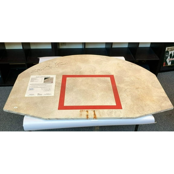 Lebron James "King James" Signed Full Size Backboard Nike Photoshoot JSA COA