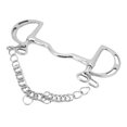 thumbnail image 4 of Rouleau de Snaffle de Cheval, Snaffle de Cheval Bit Exécution Fine Durable avec Chaîne pour les Fermes de Chevaux, 4 of 8