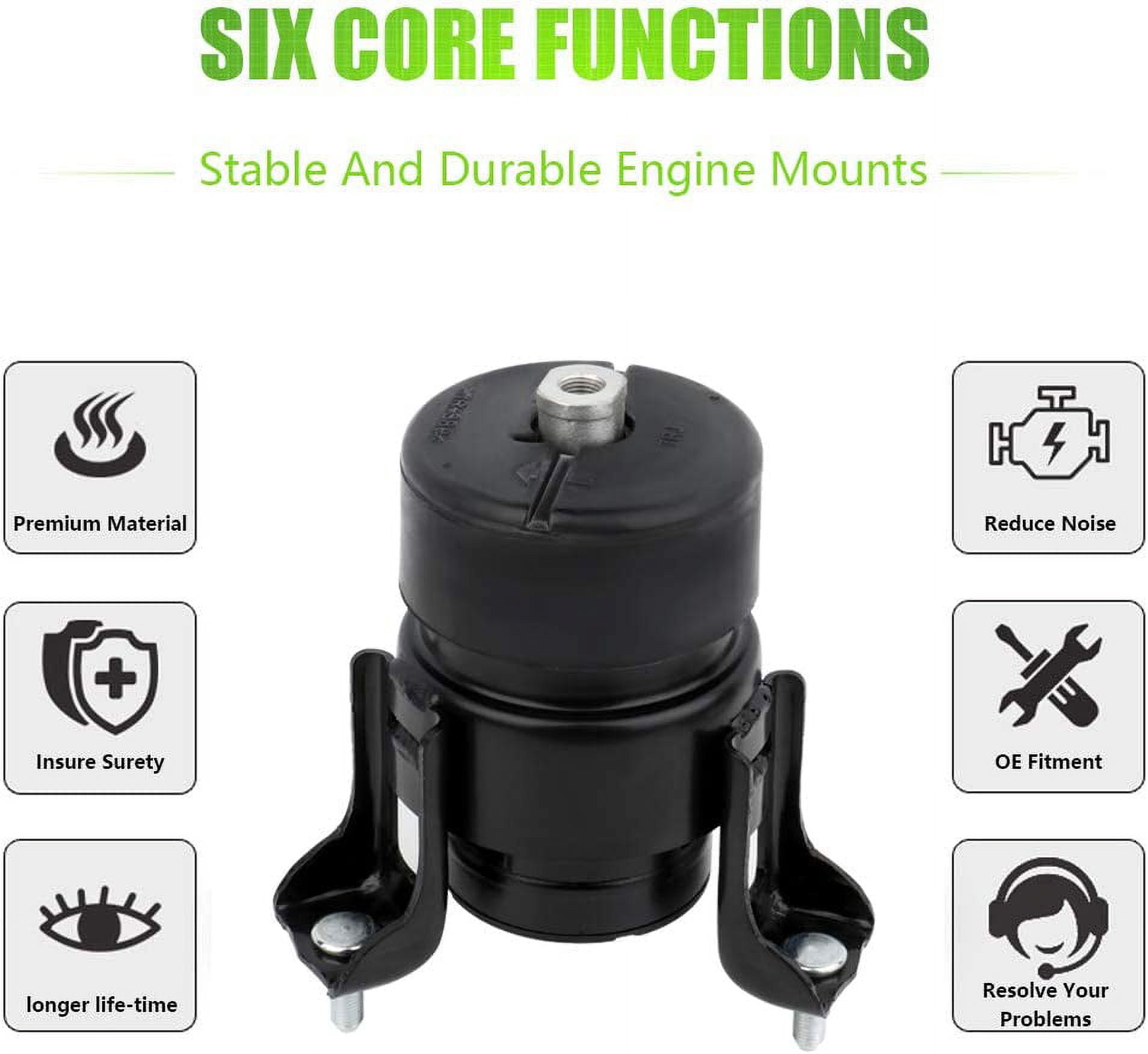 SCITOO A62009 A4295 A4274 A4288 A62009 A4295 A4274 Engine Motor and Trans Mounts Set Compatible with 2007-2009 for Toyota Camry