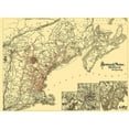 thumbnail image 3 of Avery 14x11 Black Modern Framed Museum Art Print Titled - Boston and Maine Railroad - Avery 1888, 3 of 5