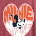 thumbnail image 3 of Disney - Minnie Mouse - Retro Heart - Women's Short Sleeve Graphic T-Shirt, 3 of 5