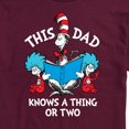 thumbnail image 3 of Cat in the Hat - This Dad Knows A Thing Or Two - Father's Day - Men's Short Sleeve Graphic T-Shirt, 3 of 5
