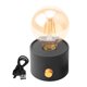 thumbnail image 2 of Lámpara de mesa de diseño vintage, lámpara de mesita de noche, luces LED para mesita de noche, lámpara pequeña antigua para decoración del hogar, luz gris oscuro, 2 of 8