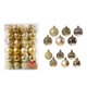 thumbnail image 3 of 48 piezas de Adornos colgantes para árboles de Navidad Gloria Dorado 6 cm 4 cm colgante, 3 of 9