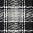 thumbnail image 4 of HomeRoots 674289 5 x 8 ft. Black Ivory & Gold Plaid Washable Machine Made Rectangle Area Rug with UV Protection, 4 of 9