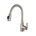 thumbnail image 2 of KRAUS 30 Inch Undermount Single Bowl 16 Gauge Stainless Steel Kitchen Sink with Pull Down Kitchen Faucet & Soap Dispenser in Satin Nickel, 2 of 10