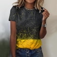 thumbnail image 2 of Gibobby Playera Manga Corta para Mujer Túnica holgada para mujer, camisetas informales verano, camiseta Floral manga corta con cuello redondo, blusa holga(A,M), 2 of 4