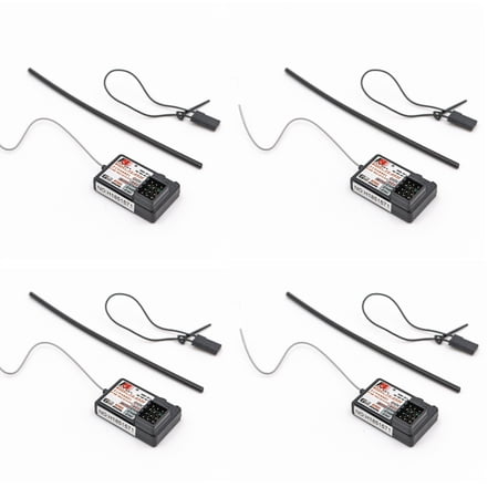 2.4G 3CH Receiver Receiver 4PCS Flysky FS-GR3E AFHDS 2.4G 3CH Receiver for FS-GT2 FS-GT2B FS-GT3B FS-GT3C FS-IT4S RC Car Boat