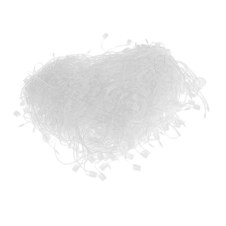 1000Pcs Clothing Hanging Tag String Fastener Labeling Loops White