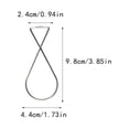 thumbnail image 1 of 10 Pieces Ceiling Tile Hooks Stainless Steel Easy installtion Simple Design without Deformation Hanging Sign Home Organization Large 8 word F4, 1 of 6