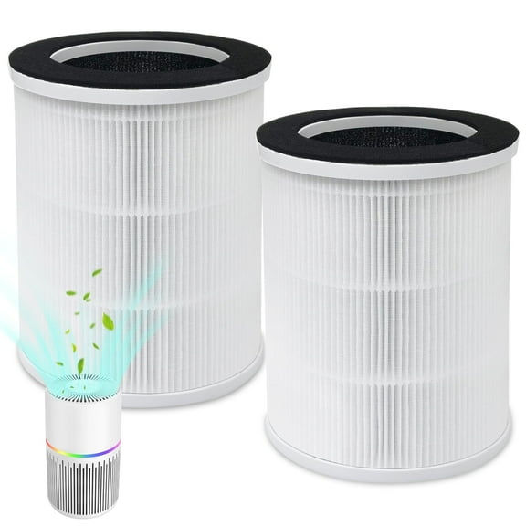 2 Pack H13 HEPA Replacement Filters, Compatible with AIRFIRE AP206 & KJ100 Air Purifier, Designed for Pets & Kids, Pet Fur & Home Odor Removal