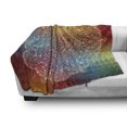 thumbnail image 3 of Abstract Soft Flannel Fleece Blanket, Highly Detailed Floral Oriental Pattern on Geometric Colorful Background Artwork, Cozy Plush for Indoor and Outdoor Use, 50" x 60", Multicolor, by Ambesonne, 3 of 6