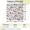 thumbnail image 2 of Colorful Boho Floral Square Tablecloth 34x34 Inch with Elastic Hem for Table Protection, 2 of 6