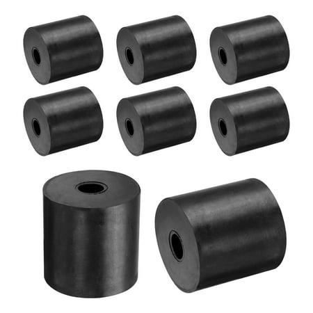 

8 Packs Rubber Spacers 40mm OD 10mm ID 40mm Height Round Anti Vibration Spacer Thick Rubber Washers