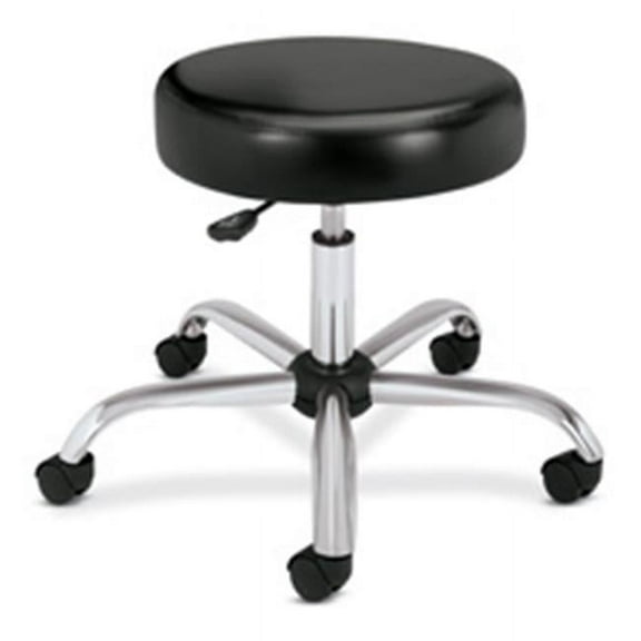 Medical Exam Stool- w-o Back- 24-.25in.x27-.25in.x22in.- Black
