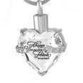 thumbnail image 1 of Always On My Mind Forever In My Heart Cremation Urn Necklace For Ashes Urn Jewelry Memorial Pendant, No Necklace, 1 of 3